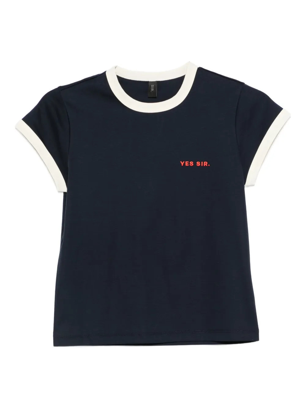 SIR. logo-embroidered T-shirt - Blue | Farfetch Global
