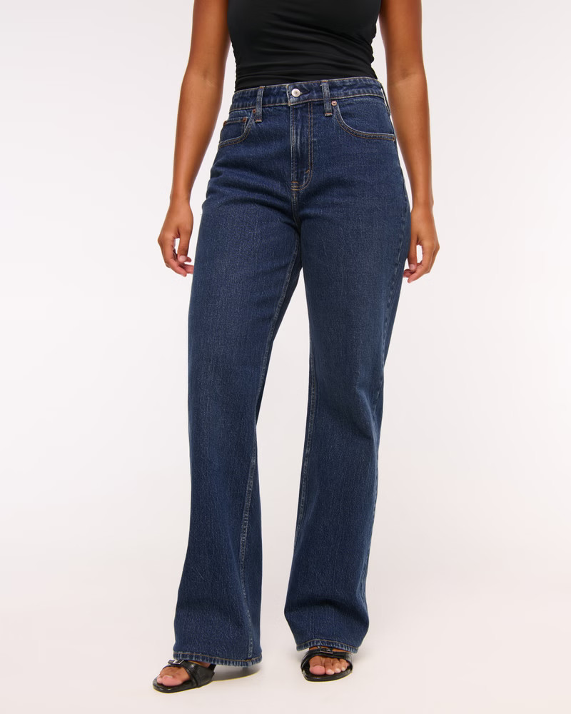 Curve Love High Rise 90s Relaxed Jean | Abercrombie & Fitch (UK)