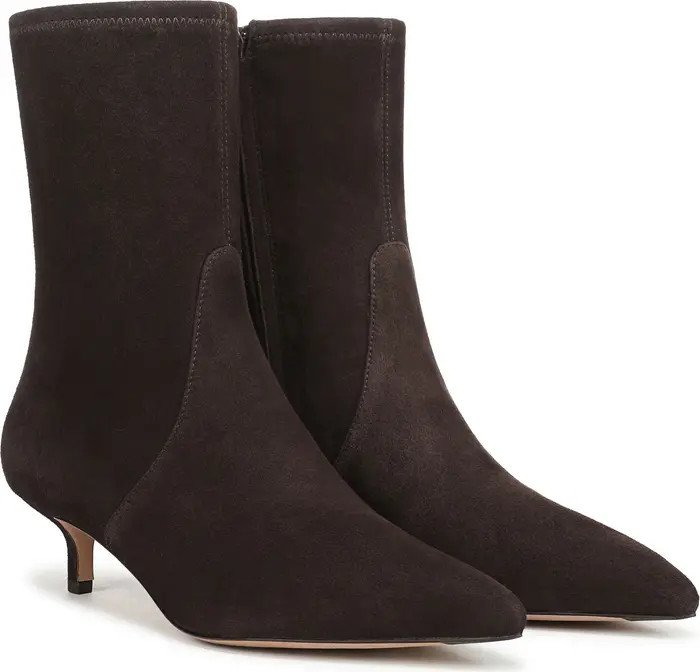 Lisa 45 Stretch Kitten Heel Bootie (Women) | Nordstrom