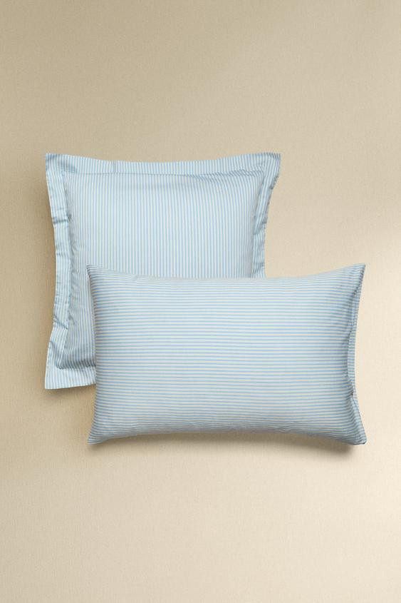 FADED STRIPED SATEEN PILLOWCASE (300 THREAD COUNT) | Zara US