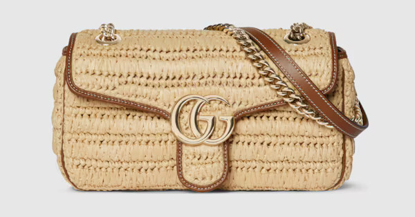 Gucci GG Marmont woven medium shoulder bag | Gucci (US)
