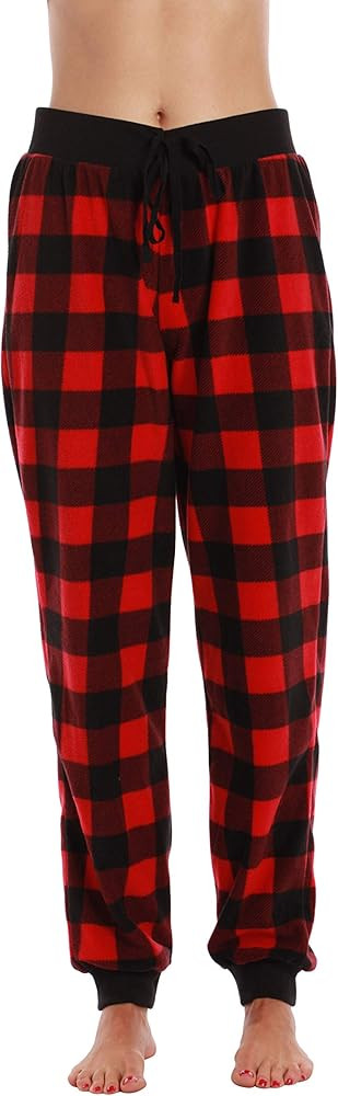 #followme Buffalo Plaid Flannel Pajama Pants for Women with Pockets | Amazon (US)