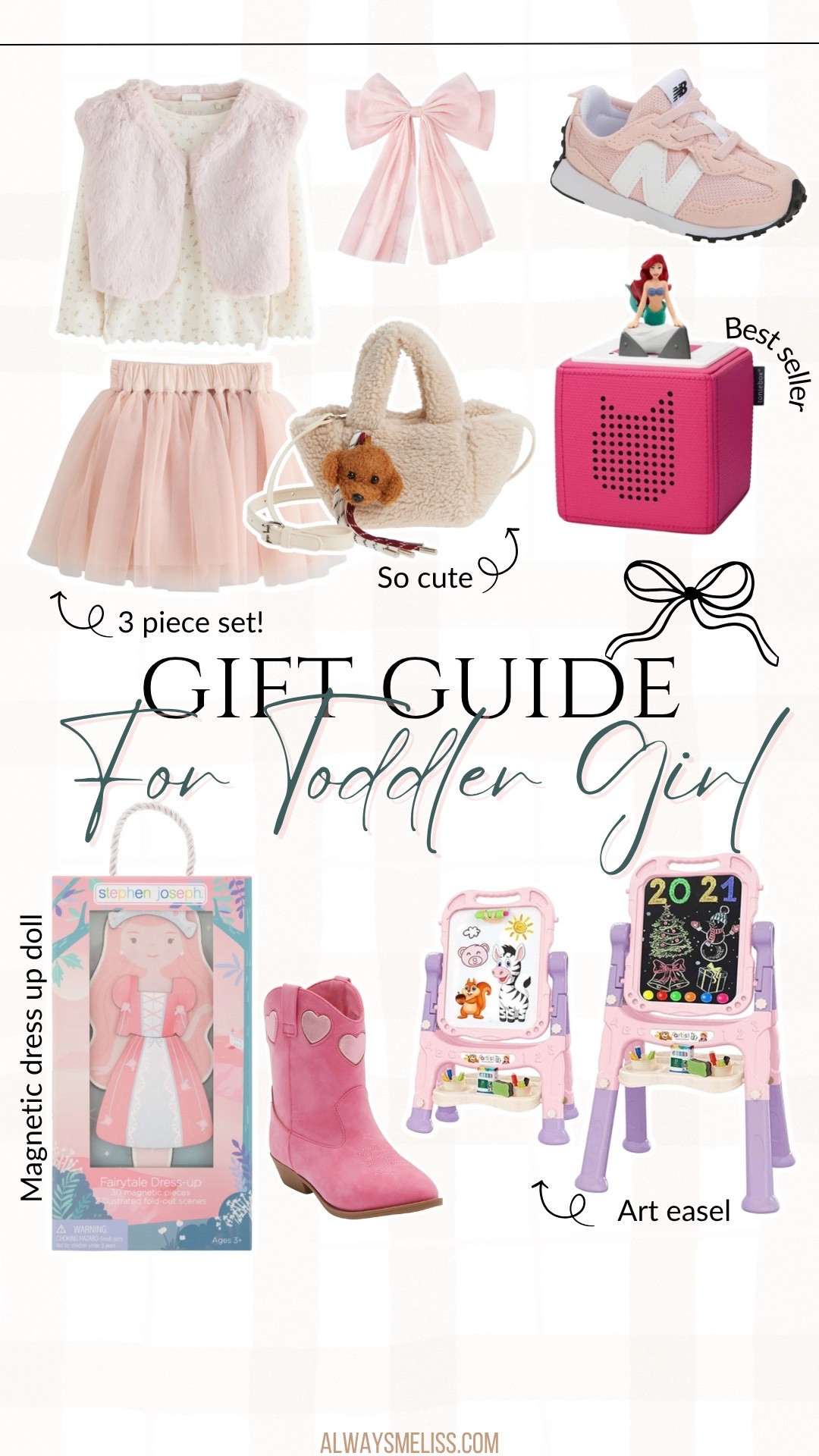 Gift guide for toddler girls is here! Love the pink boots and new balance sneakers! 

Holiday gifts 
Toddler girl gifts 
Kid toys 

#LTKHoliday #LTKGiftGuide #LTKKids