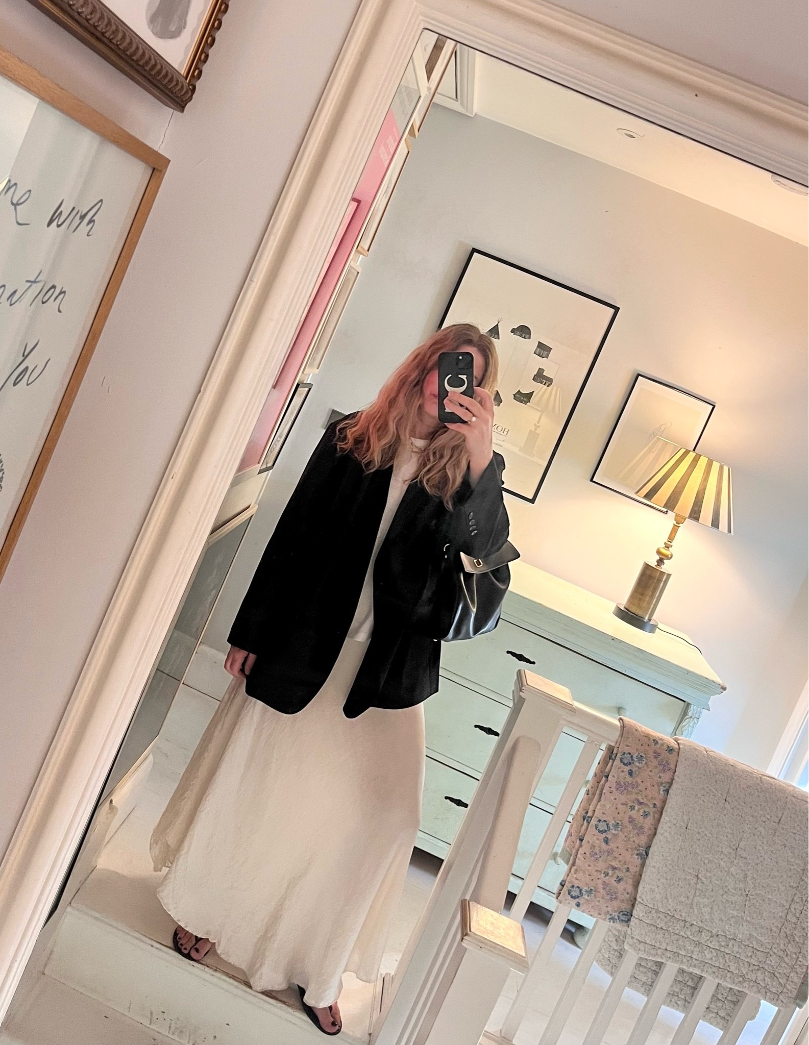 Oversized blazers + slip skirts 🖤🤍

#LTKuk #LTKautumn #LTKover50style