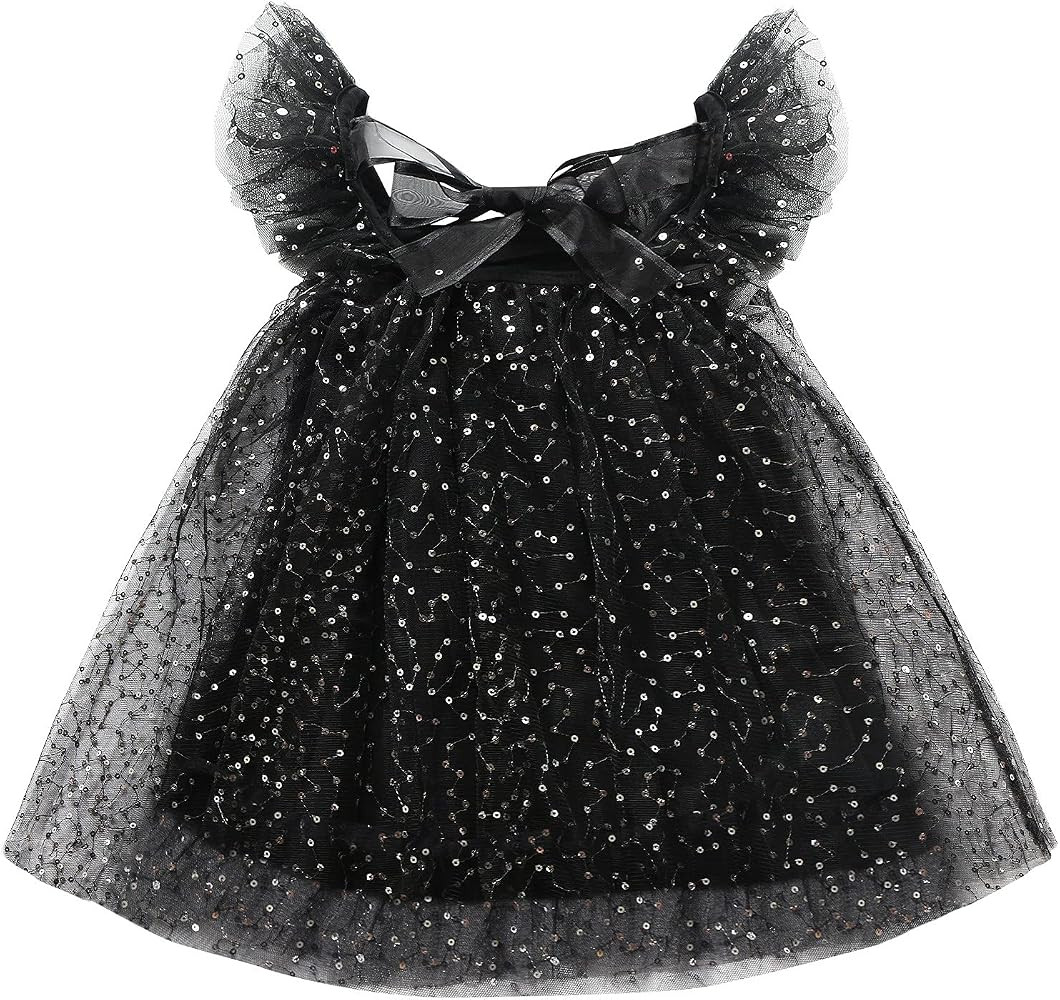 AGQT Baby Girls Christmas Tulle Tutu Dress Sleeveless Sequin Layered Dresses Size 6M-4T | Amazon (US)