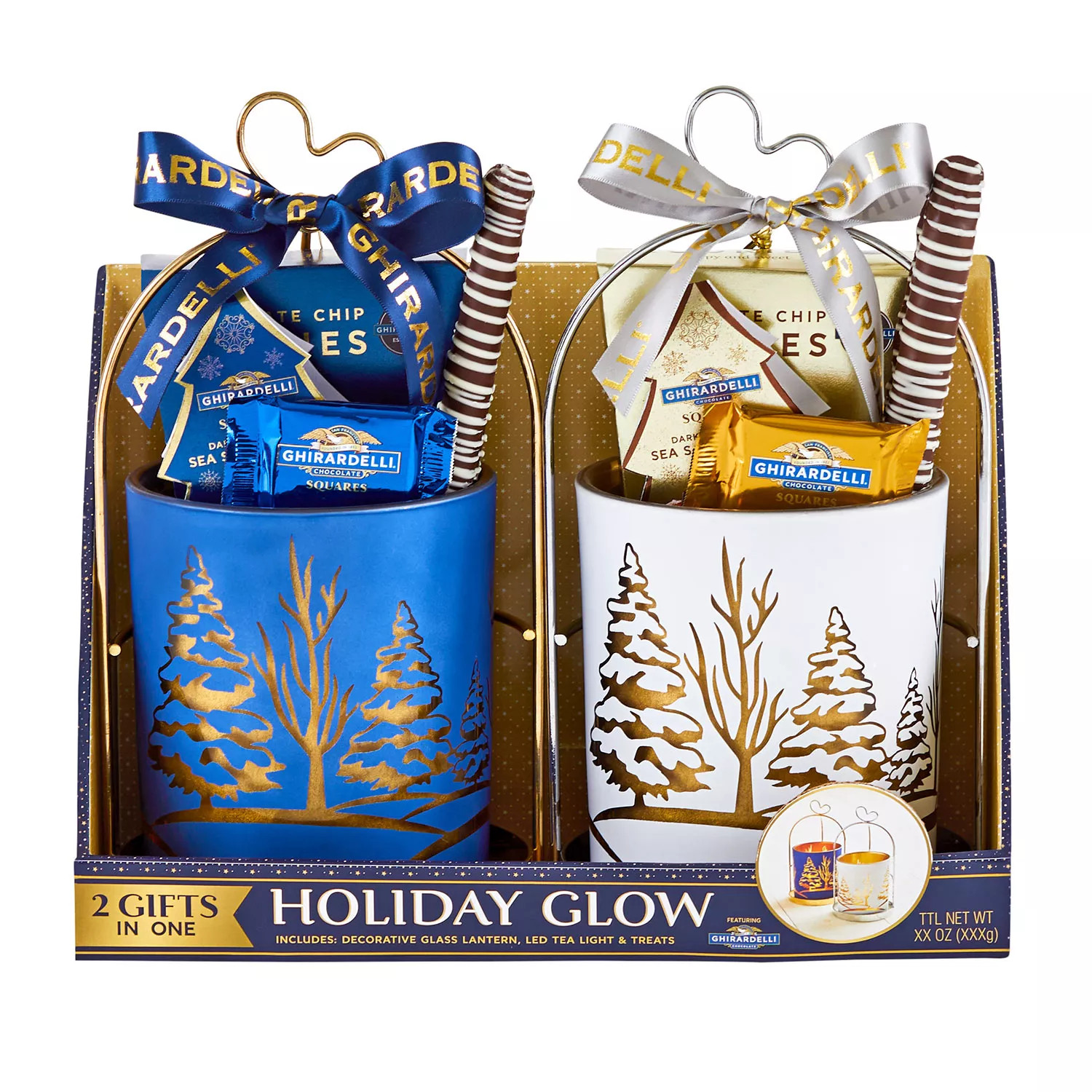 Ghirardelli Glass Lantern Gift Set, 2 pk. | Sam's Club
