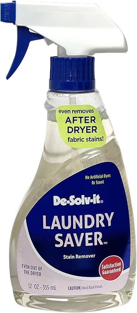 De-Solv-it Orange-Sol Laundry Saver, Instant Stain Remover for Laundry, Hair and Skin-Safe (12-Ou... | Amazon (US)