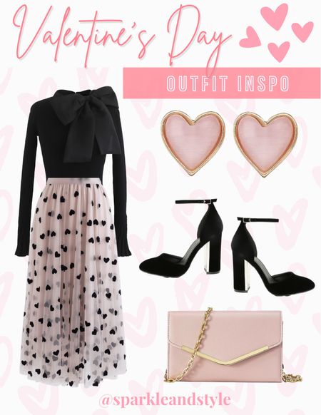 Valentine’s Day Outfit Inspo: Looking for a classy and chic outfit for Valentine’s Day?! Then this outfit is perfect for you! This light pink tulle skirt has a pretty black heart print all over for a subtle VDAY touch. I styled it with this gorgeous black top that has a statement bow on it, black suede block heels, light pink heart stud earrings, and a light pink shoulder bag! 🖤💗


Valentine’s Day outfit, Valentine’s Day styles, Valentine’s Day fashion, Galentine’s Day outfit, Galentine’s Day styles, Galentine’s Day fashion

#LTKstyletip #LTKunder100 #LTKFind