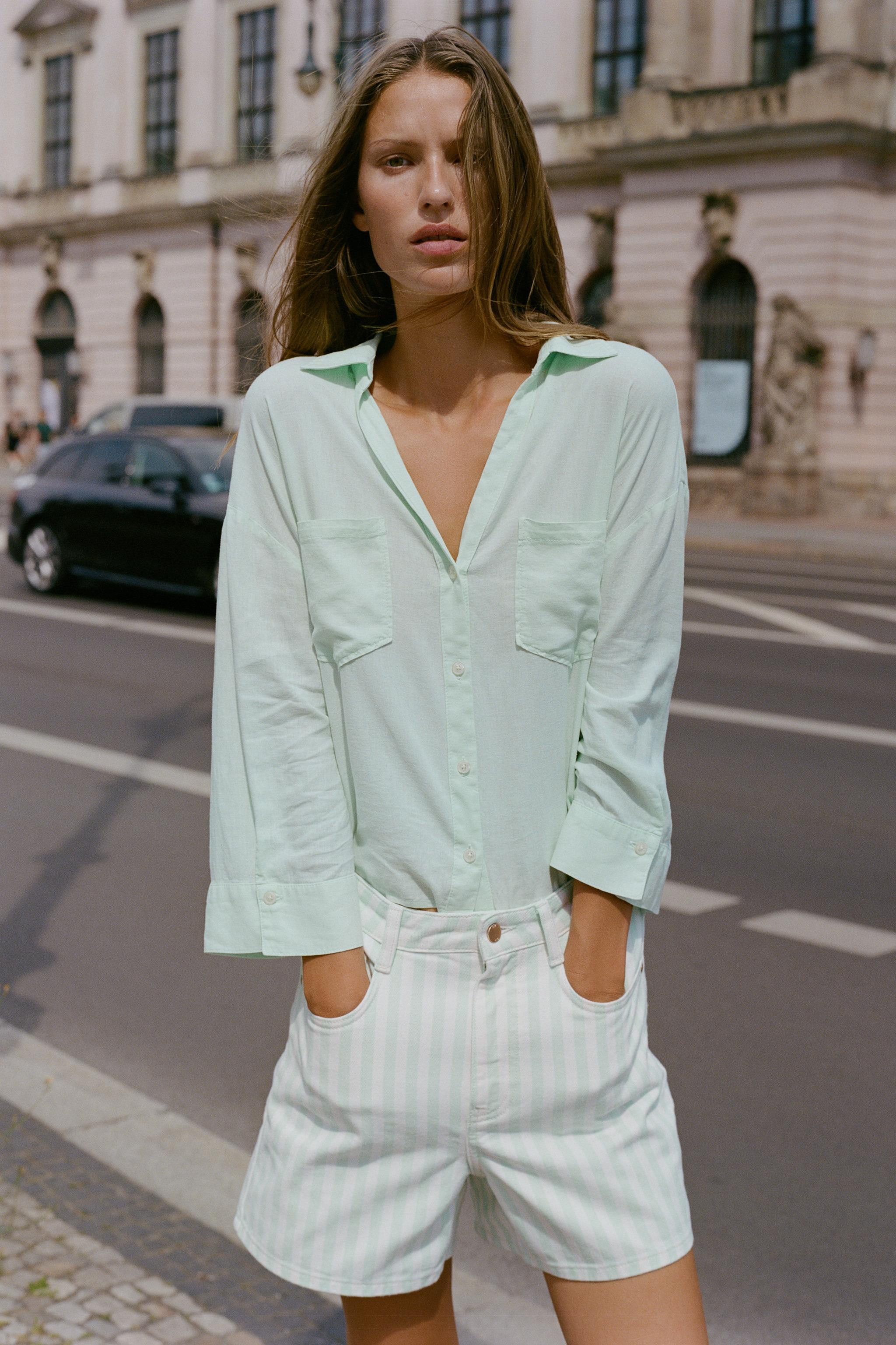 Z1975 MOM FIT SHORTS | Zara UK