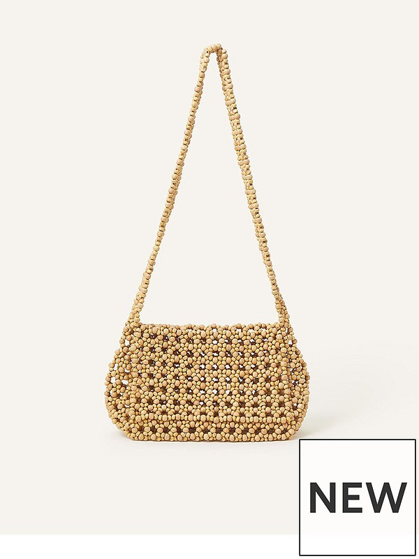 Accessorize Wooden Beaded Shoulder | Very (UK)
