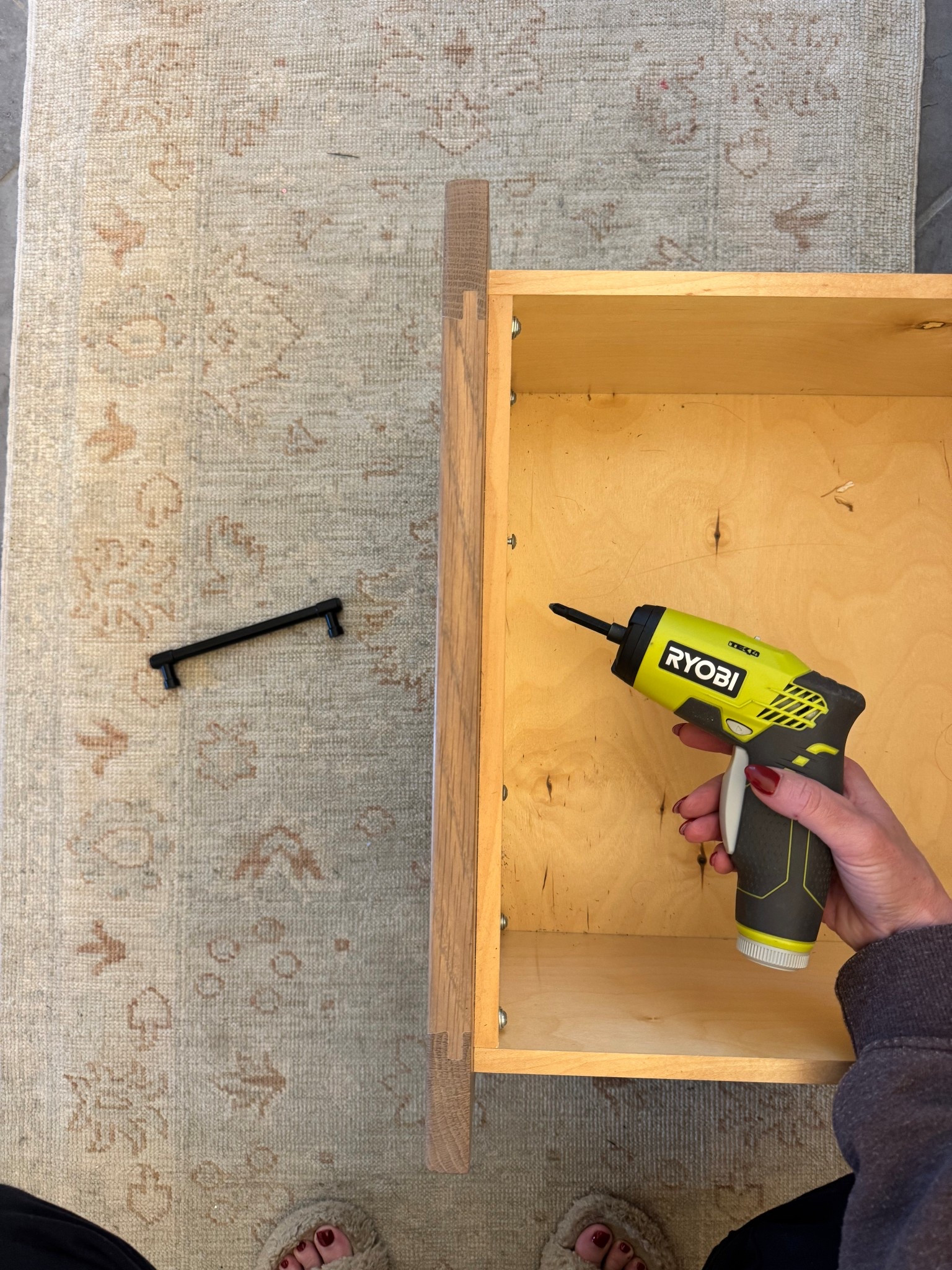 Tool game changer! I’ve been replacing my cabinet hardware all afternoon and then realized I had this handheld drill that would fit easily into the drawers. I just finished this job in half the time.

#LTKHome