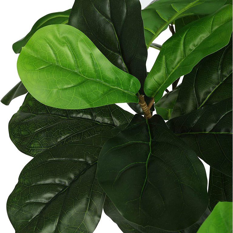 Artificial Plant Fiddle Leaf Fig Tree, 5ft 64 Leaves Natural Faux Tree in Pot Artificial Tree for... | Walmart (US)