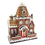 Kurt Adler Fancy Clay Dough Gingerbread House Christmas Décor, STD, Multicolored | Amazon (US)