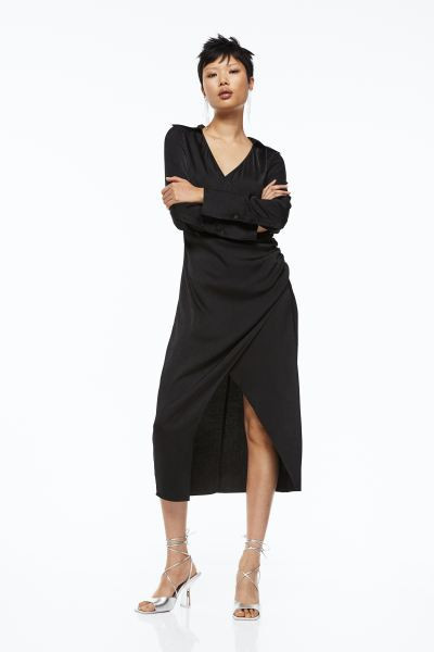 Long Wrap-front Dress | H&M (US + CA)