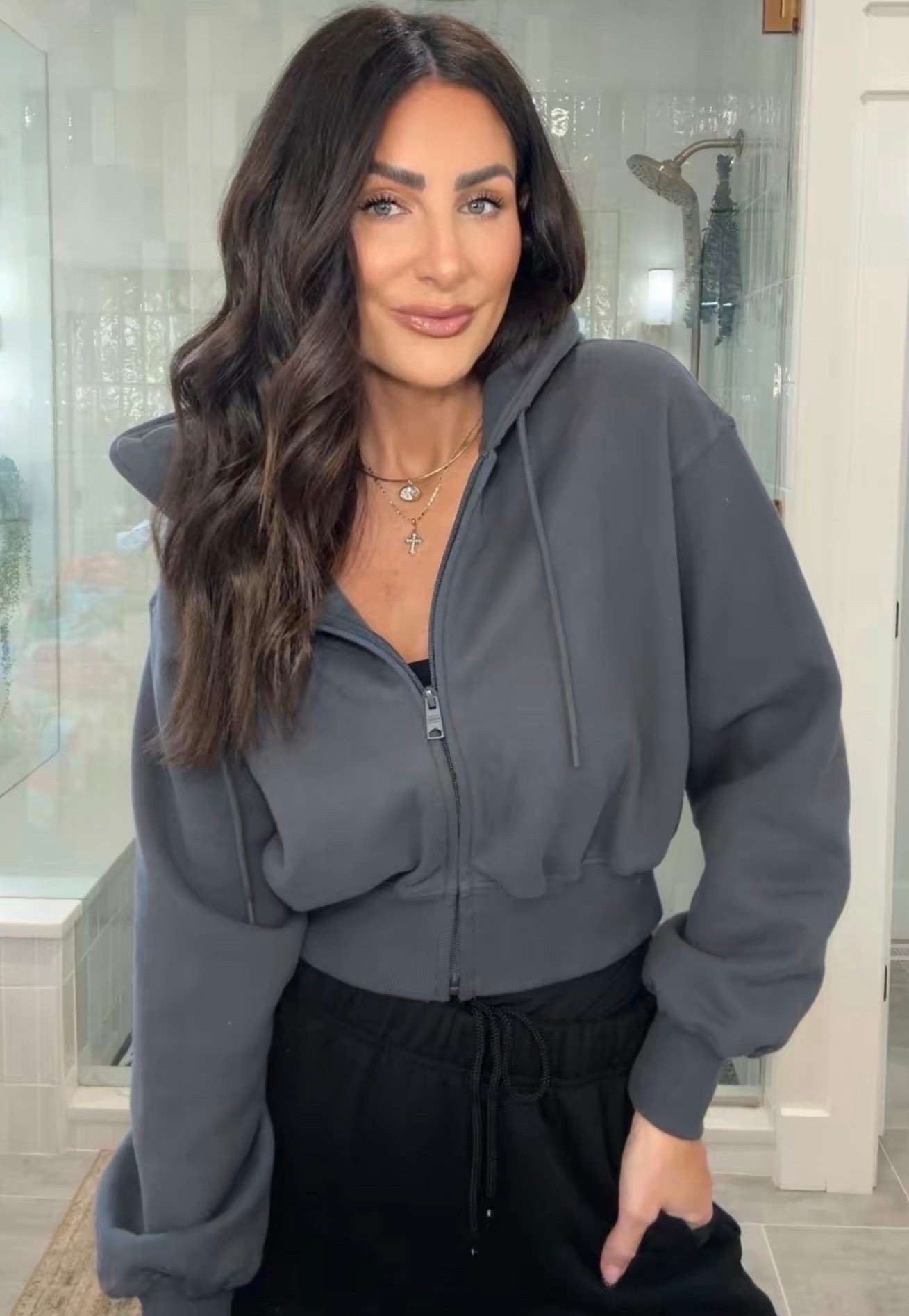 Fleece hoodie | Women’s hoodie | Straight leg sweatpants | Women’s style 

#LTKootd #LTKgrwm