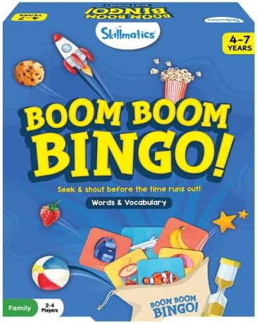 Skillmatics Bingo Preschool Board Game : Words & Vocabulary | Fun & Fast Matching Bingo Game, Gif... | Amazon (US)