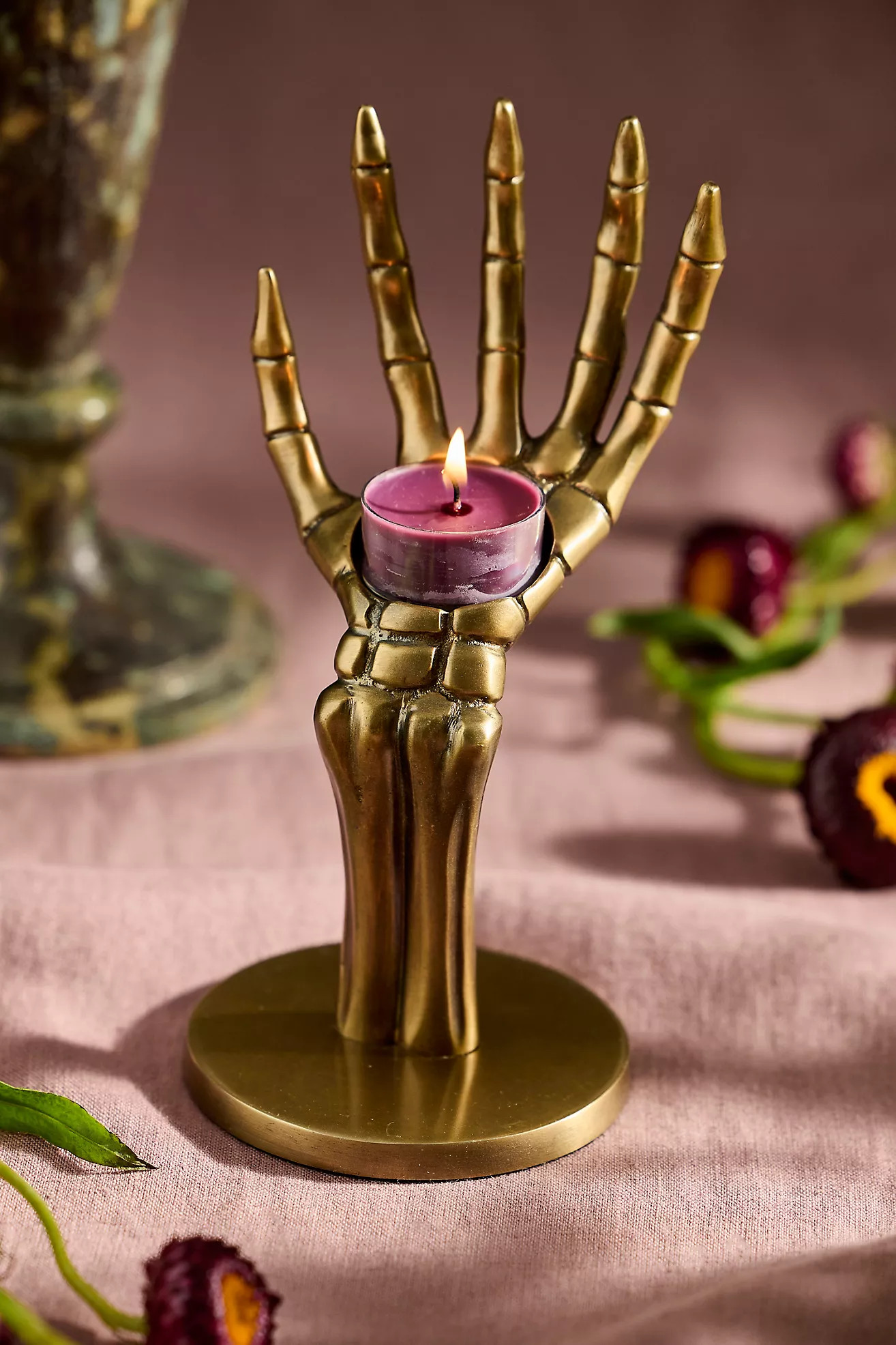 Skeleton Hand Votive Holder | Anthropologie (US)