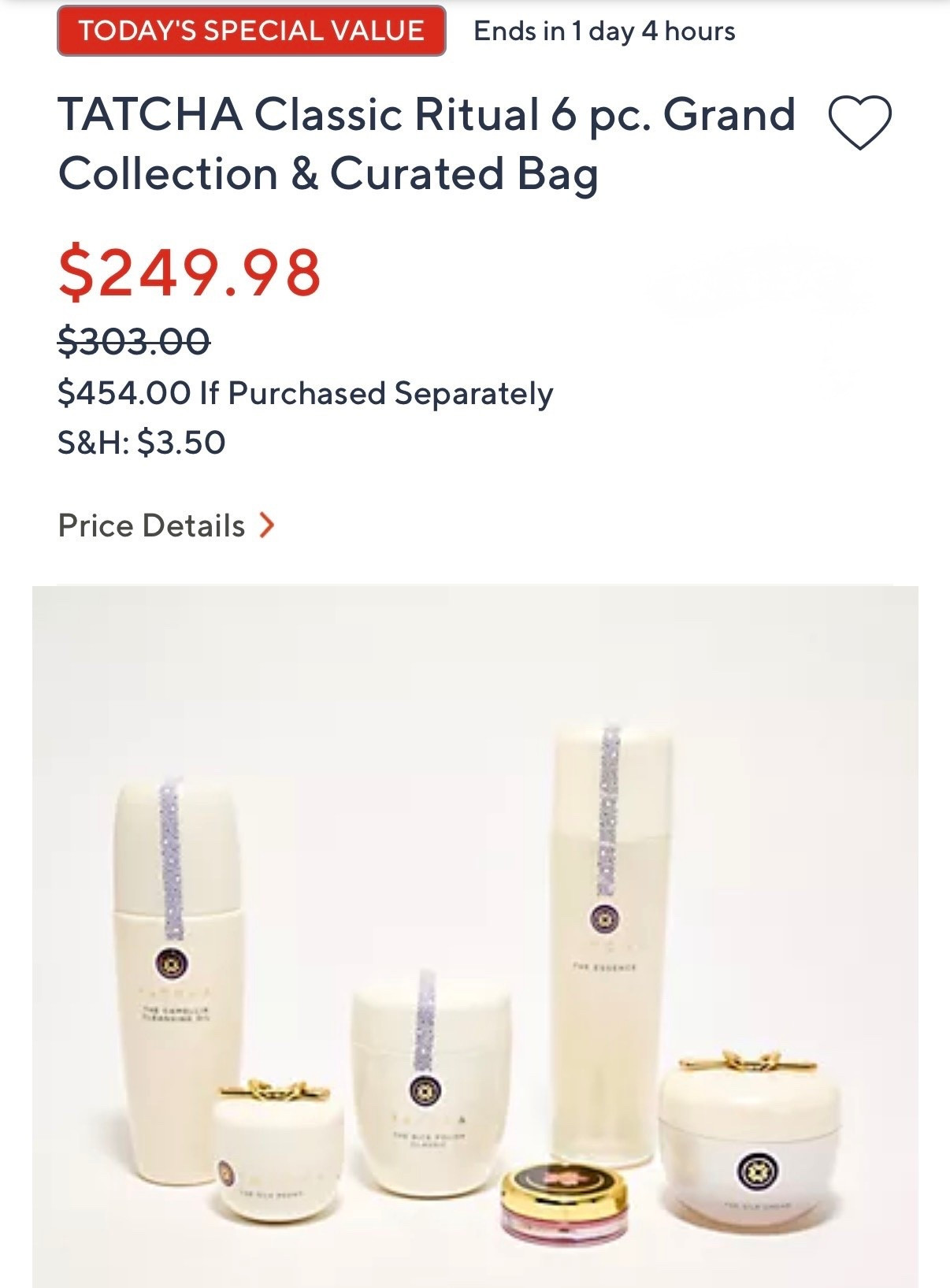 Tatcha lovers, you’re going to love this deal! 💜
Over $422 worth of products for just $203 — and for today & tomorrow only, you can use code GIFT for an extra 20% off (that’s around $50 off this kit!) 🤩 The best part? The code works for all customers, not just new ones!
Here’s what’s inside (all full-size):
✨ The Essence – $110
✨ The Silk Cream Moisturizer – $125
✨ The Cleansing Oil – $50
✨ The Silk Peony Eye Cream – $69
✨ The Rice Polish Exfoliant – $68
✨ Plus a Cherry Blossom Lip Balm (couldn’t find this one on Tatcha’s site — maybe it’s exclusive to this kit!)
Such an incredible value if you’re a Tatcha fan or have been wanting to try their bestsellers!

#LTKselfcare #LTKBeauty #LTKSaleAlert