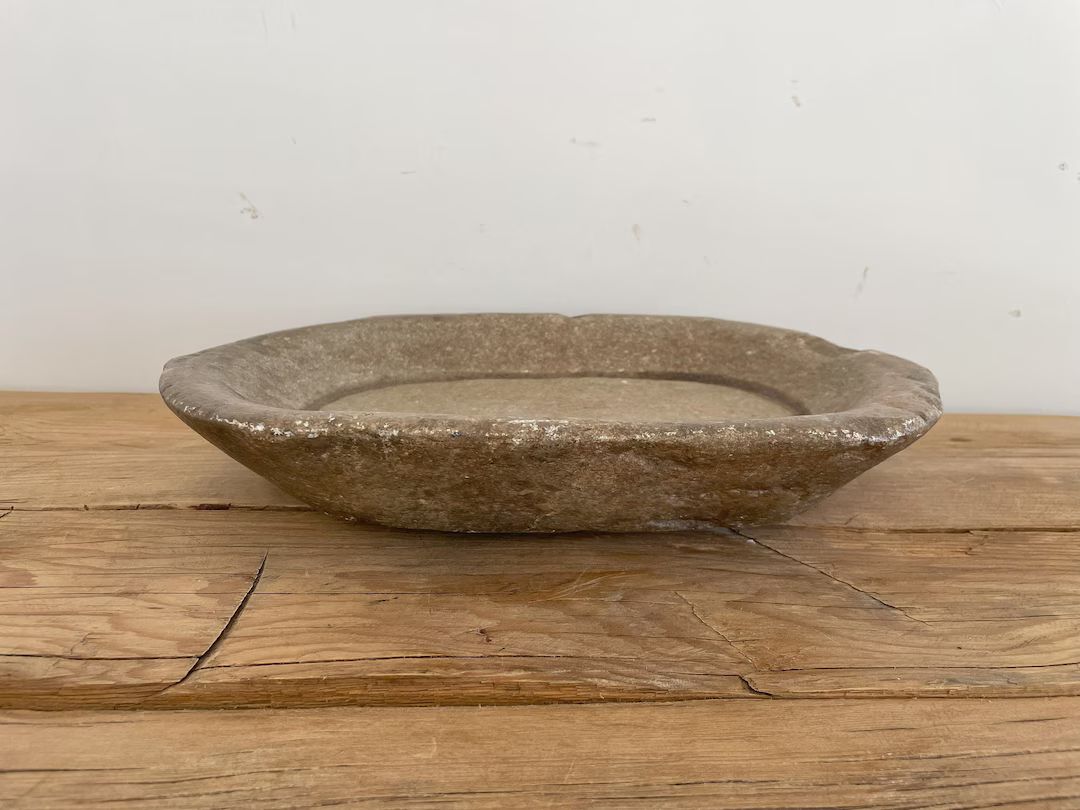 Vintage Stone Bowl Rustic Bowl Accent Bowl Primitive Bowl Antique Marble Bowl Decorative Bowl Cat... | Etsy (US)