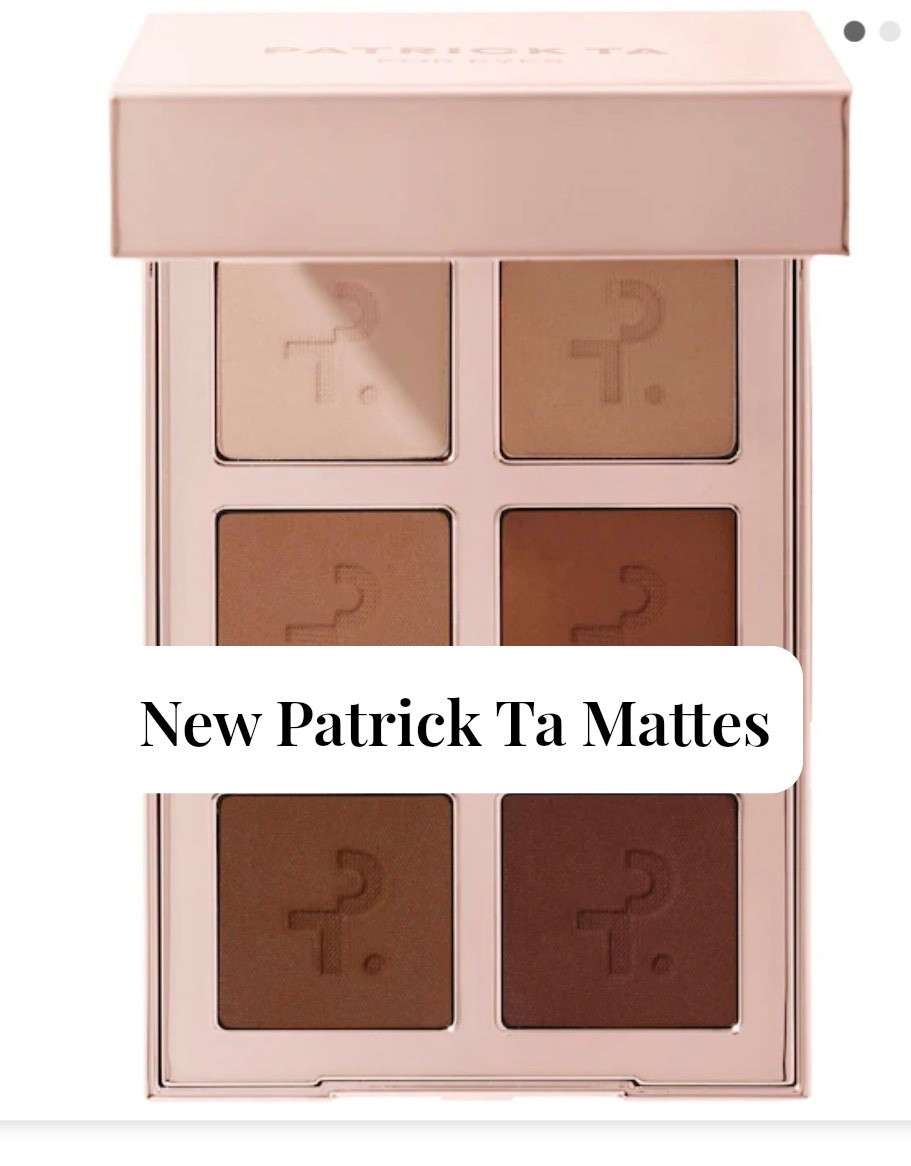 New Patrick Ta 6 Pan Shadows. All Matte. Light. Medium. Dark. At Sephora. 

#LTKSeasonal #LTKBeauty