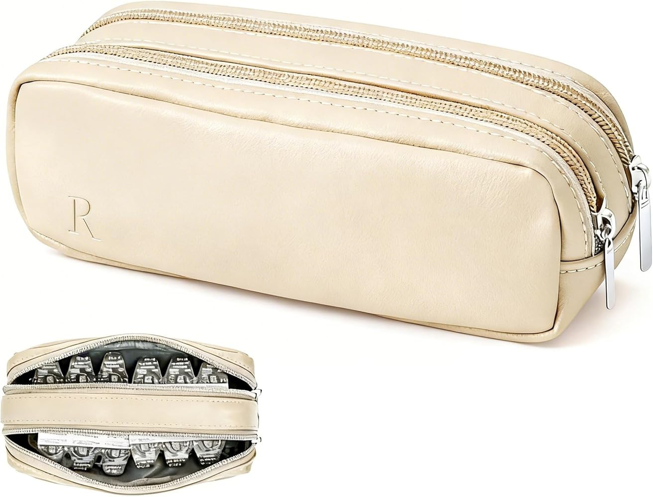 Portable Daily Contact Lens Case Organizer, Traveling Contact Cases Bag with Clearly Labeled R & ... | Amazon (US)