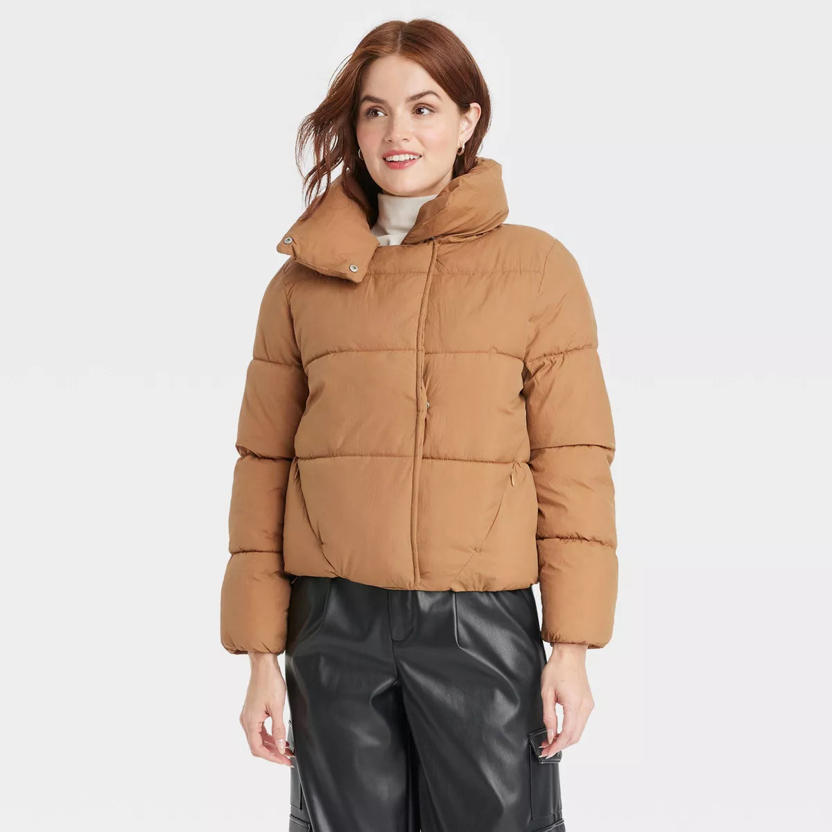 Women's Short Relaxed Puffer Jacket - A New Day™ | Target