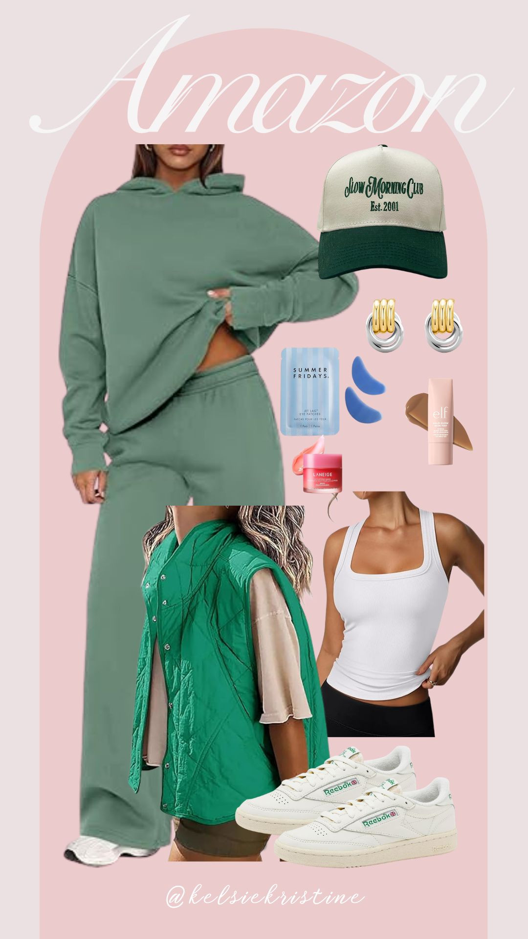 Amazon | Amazon Fashion | Spring Outfit | Amazon Outfit | Mid-Size Outfit | Mid-Size Athleisure | Spring Amazon | Spring Mom Vibe | Mid-Size | Green Vibes |  

 #LTKootd #LTKmomlife #LTKMidsize