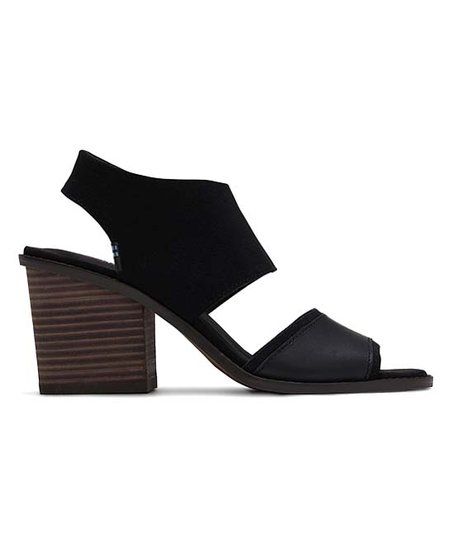 Black Majorca Block Suede Sandal - Women | Zulily