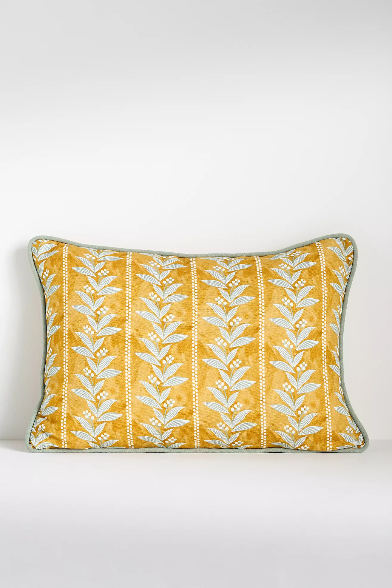 Calista Linen Printed Floral Pillow | Anthropologie (US)