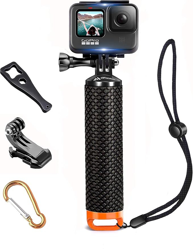 Floating Hand Grip Waterproof Monopod for GoPro Hero 13 12 11 10 9 8 7 6 5 4 3+ Session Black Sil... | Amazon (US)