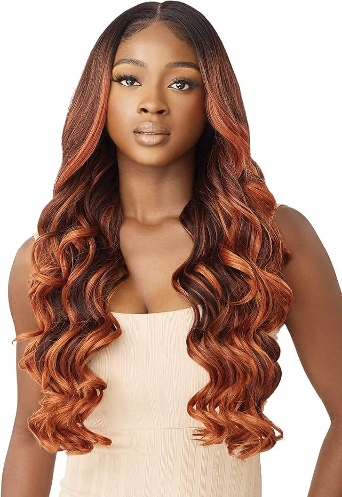 Outre Lace Front Wig - Perfect Hair Line 13x6 - AURABEL (DR2/CREAMY TOFFEE) | Amazon (US)