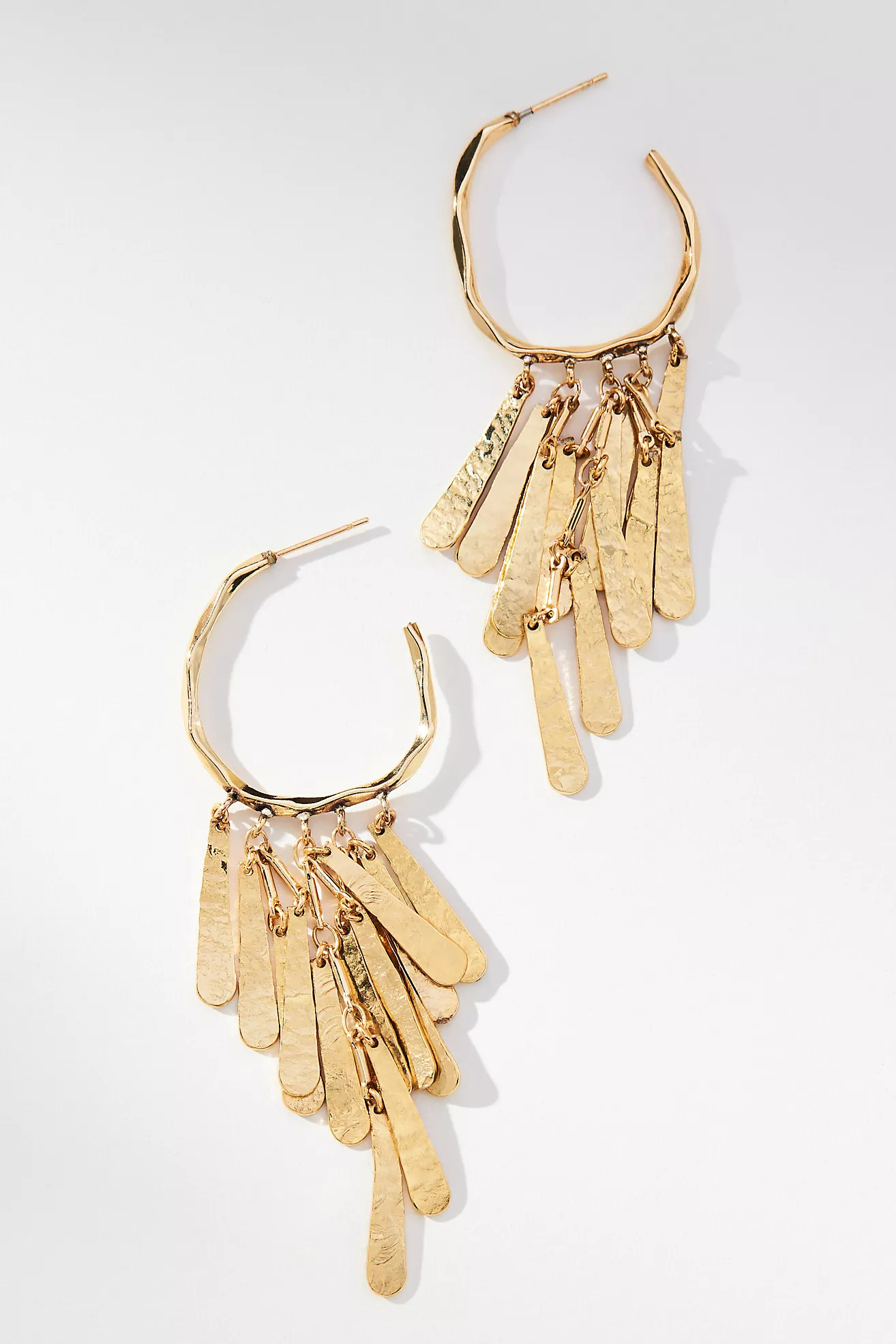 Fluid Fringe Hoop Earrings | Anthropologie (US)
