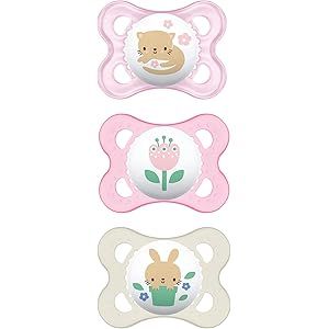 MAM Clear Collection Pacifiers Value Pack (3 Pack), MAM Pacifier 0-6 Months, Baby Pacifiers, Baby Gi | Amazon (US)