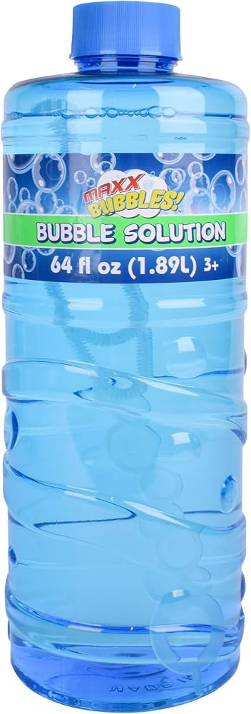 Sunny Days Entertainment Bubble Solution Refill with Wand 64oz Non Toxic Dye Free (1/2 Gallon), K... | Amazon (US)