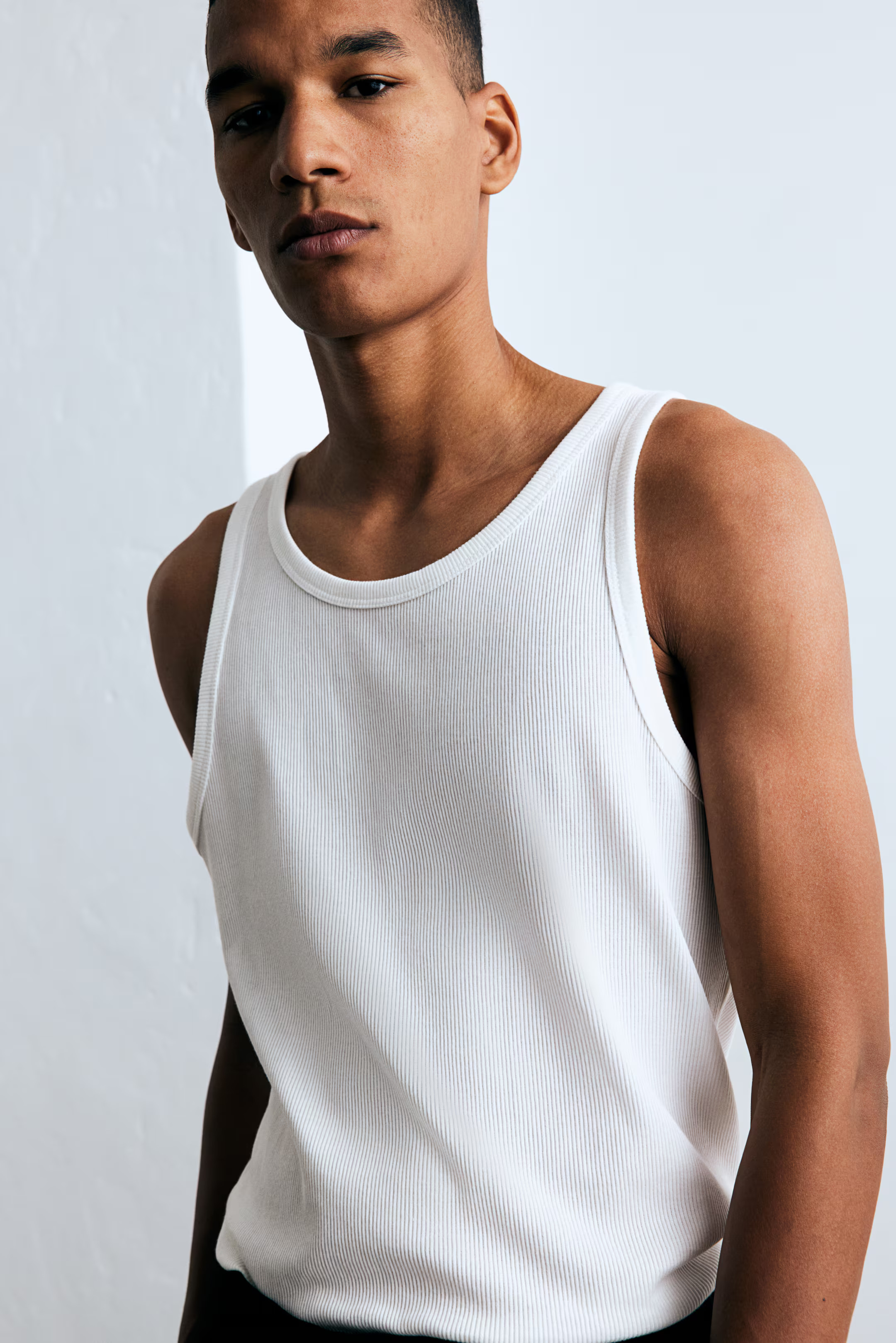 Slim Fit Ribbed Tank Top | H&M (US + CA)