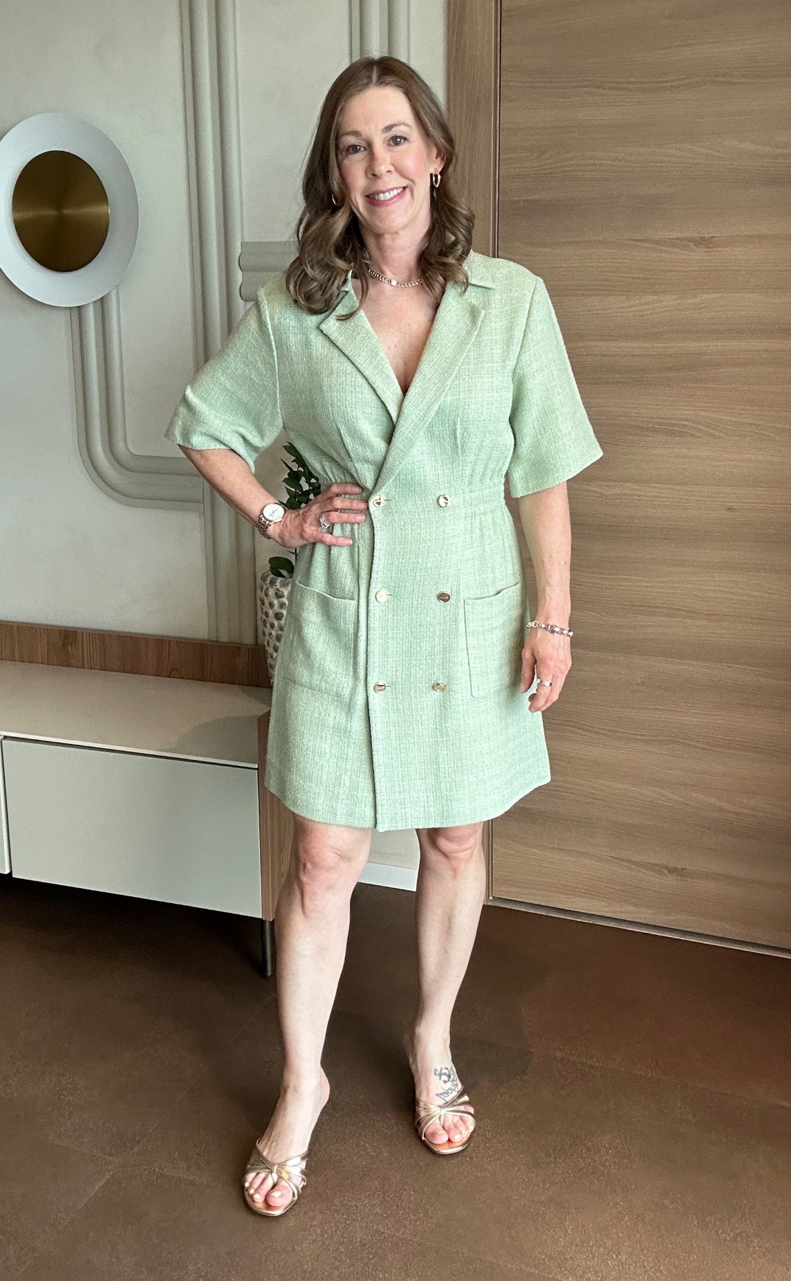 Sandro blazer dress! No longer available but they are having a friends and family sale! 
#sandro #springdress

#LTKootd #LTKPetite