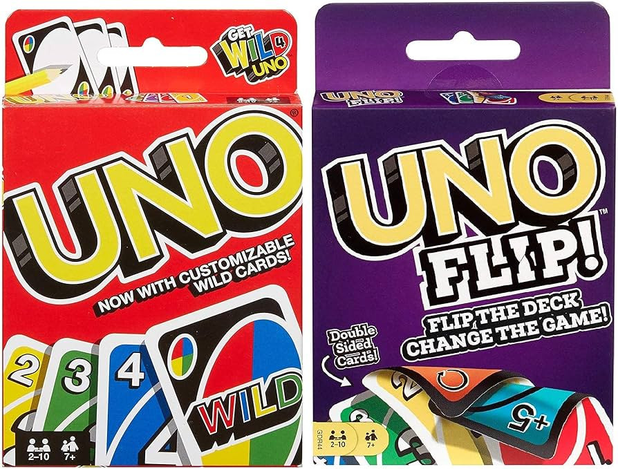 Mattel Uno Original and Uno Flip Card Games, Combo Pack of 2 | Amazon (US)