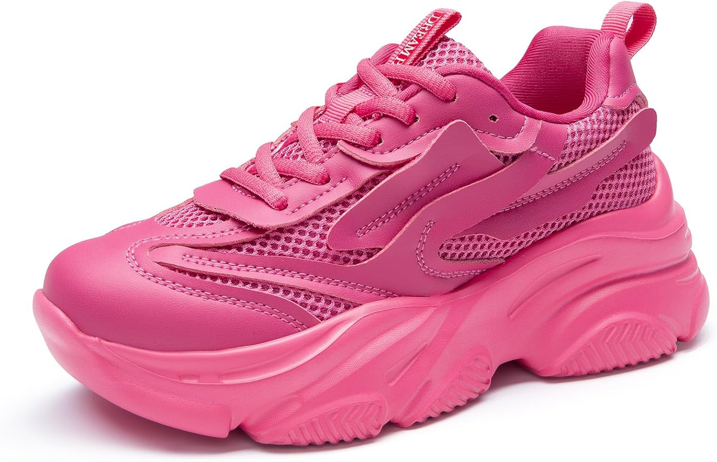 DREAM PAIRS Women's Platform Chunky Fashion Sneakers Jaxon Walking Lace-Up Comfortable Dad Sneake... | Amazon (US)