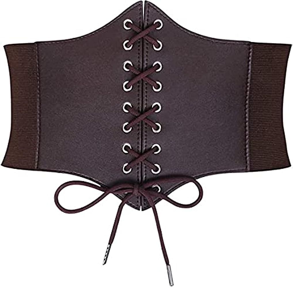 Women's Elastic Costume Waist Belt Lace-up Tied Waspie Corset Belts for Women Halloween by JASGOO... | Amazon (CA)