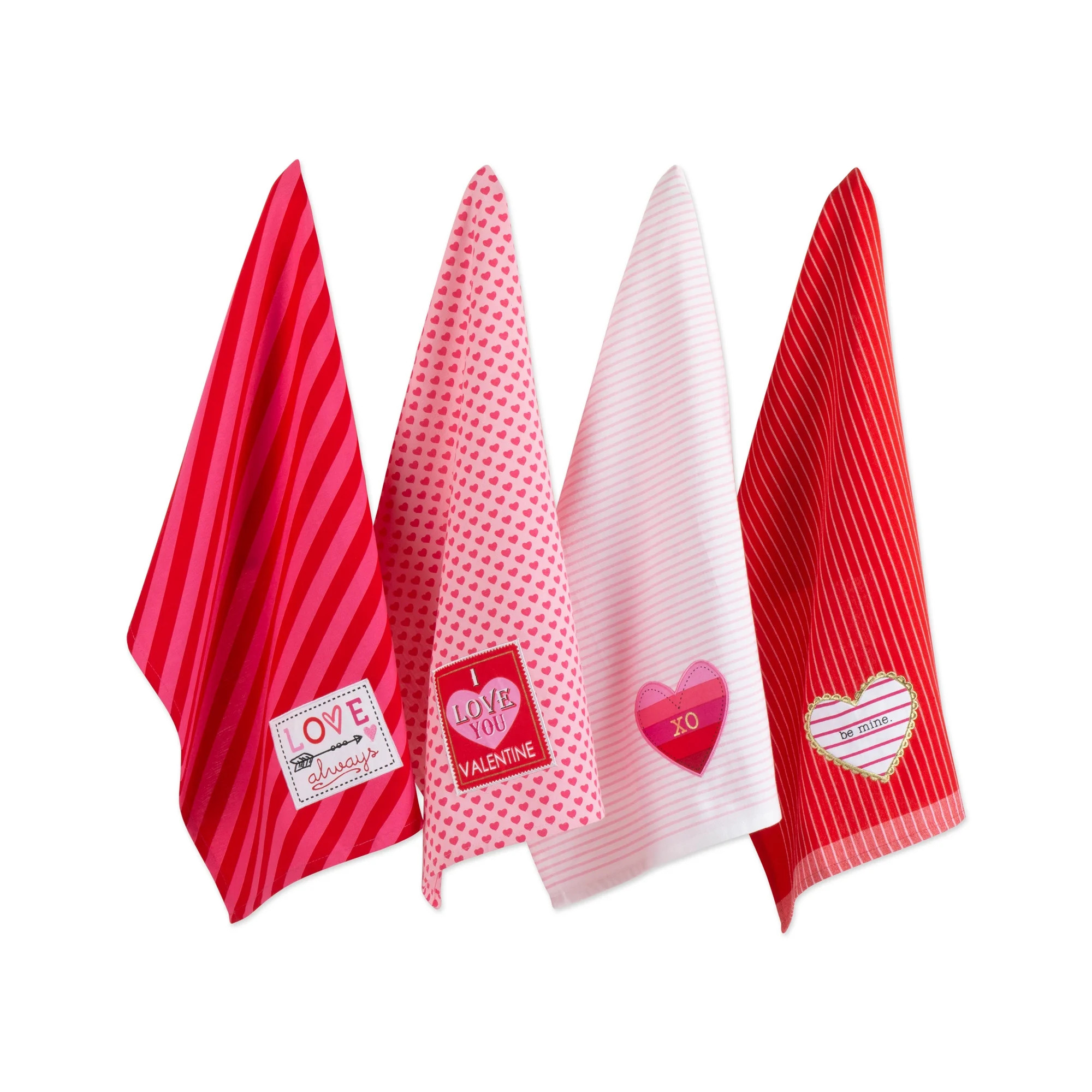 Assorted Valentines Embellished Dishtowel (Set of 4) - Walmart.com | Walmart (US)