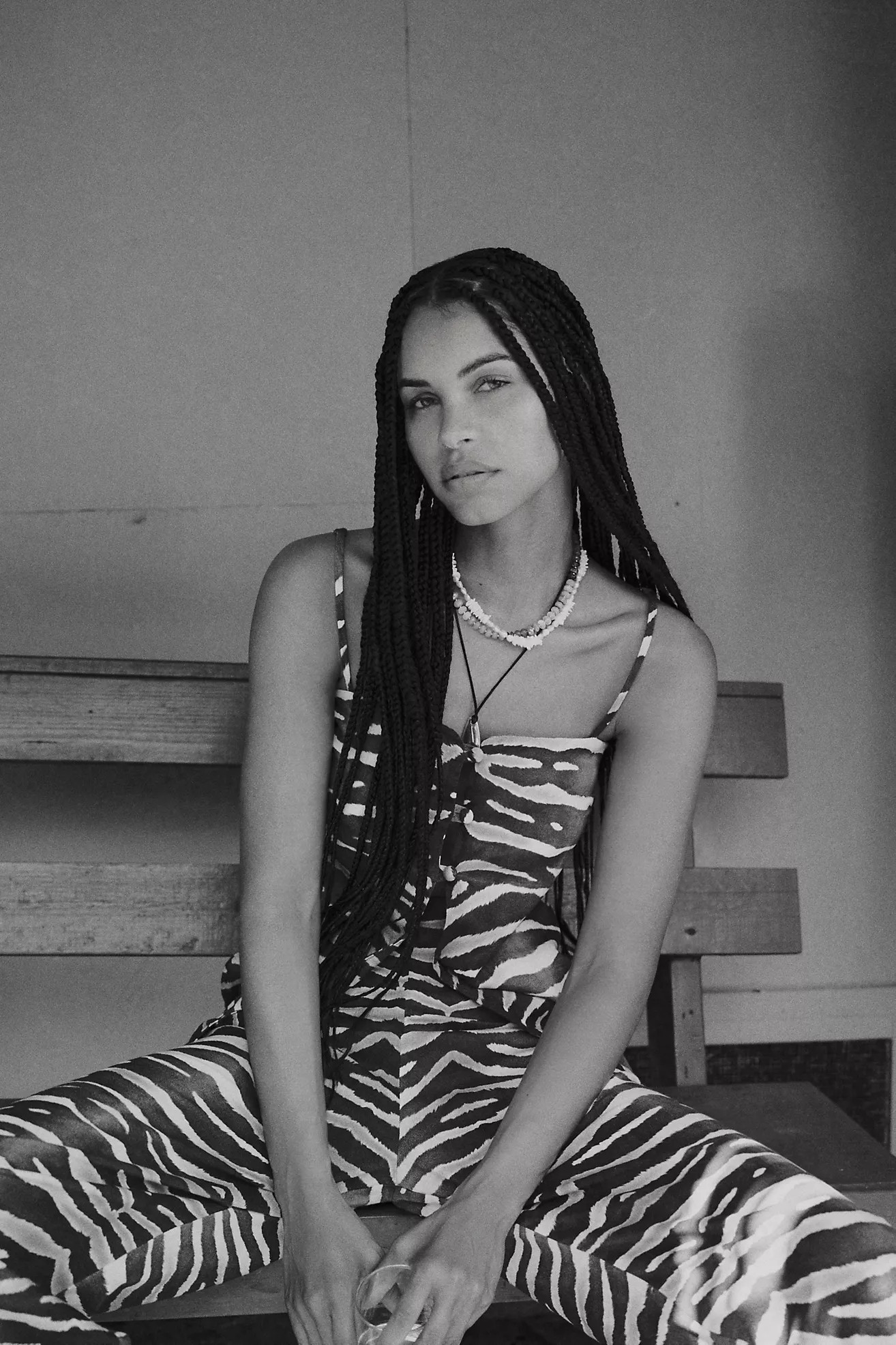 Especia Aryana Zebra Open-Front Blouse | Anthropologie (US)