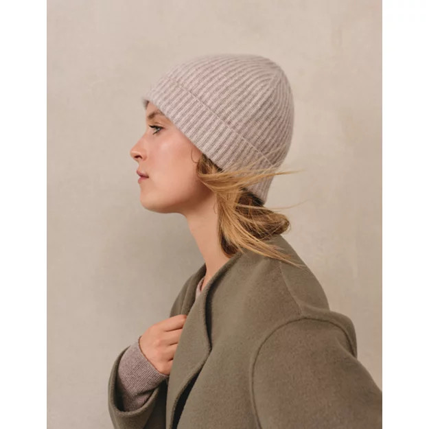 Cashmere Ribbed Hat | The White Company UK & ROW