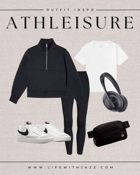 Athleisure outfit/running errands - bose headphones on sale for prime day today [$100 off] & ends tomorrow 

- half zip sweater - linked a cozy sweater from Abercrombie 
- leggings: also linked a flare pair I’ve been wearing  
- veja sneakers
- Fanny pack, lululemon

athleisure outfit / fall comfy outfit 

#LTKsalealert #LTKfitness #LTKxPrime