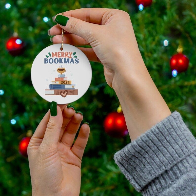 Merry Bookmas 2021 Ornament | Bookish Ornament | Book Christmas Ornament | Bookish Gifts | Reader... | Etsy (US)