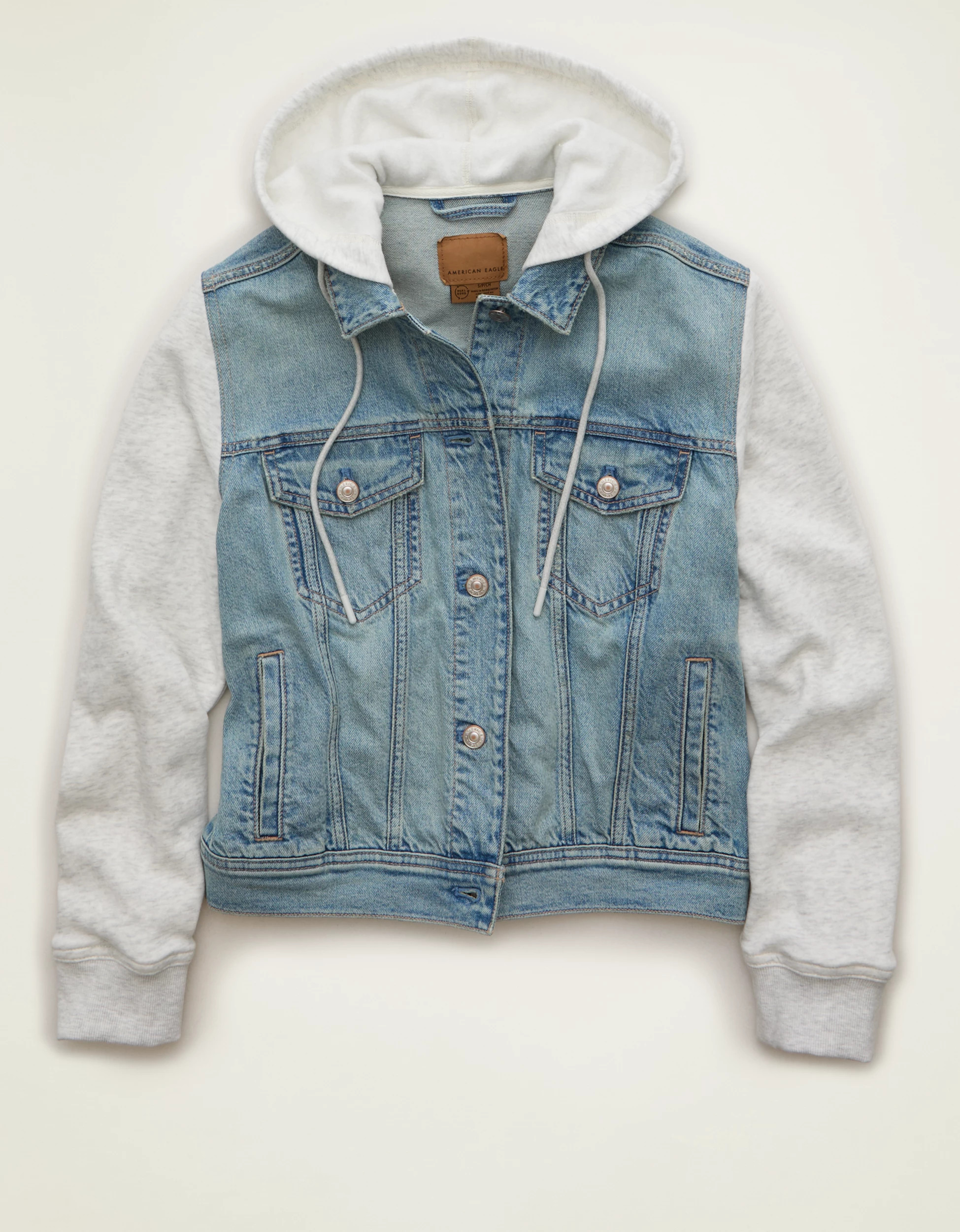 AE Hooded Denim Jacket | American Eagle Outfitters (US & CA)