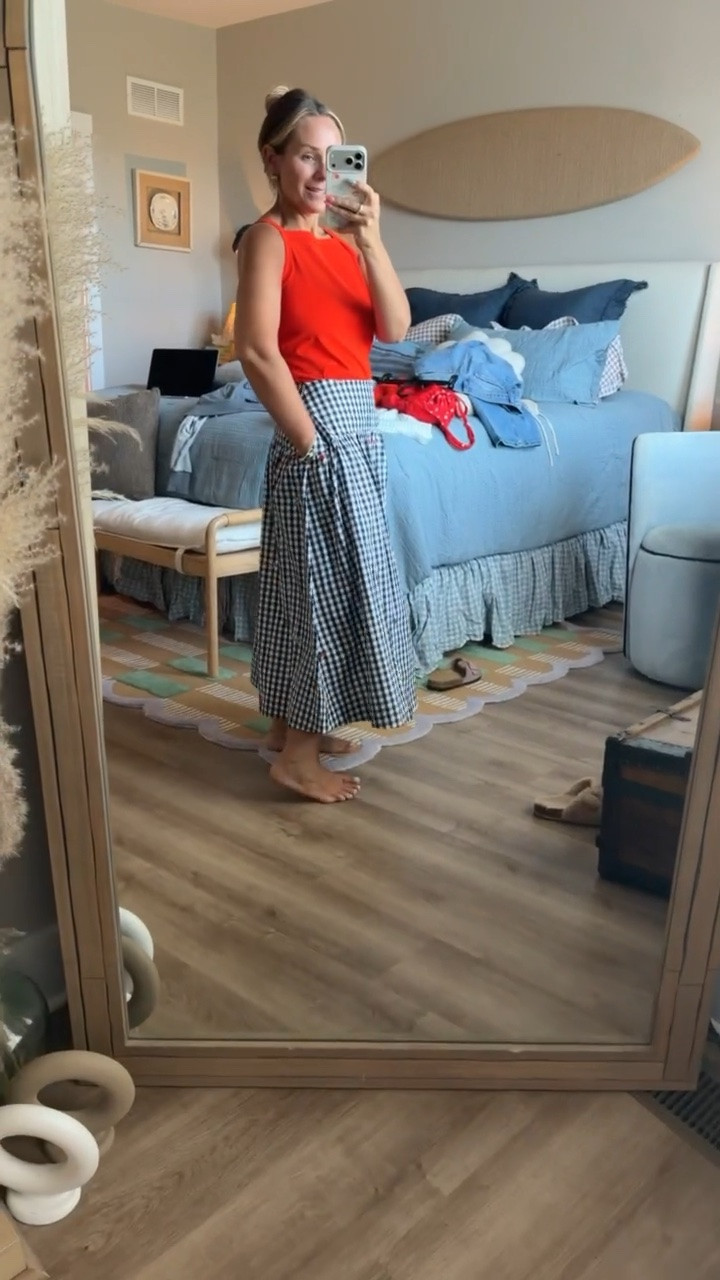 If coastal grandma and cottagecore had a baby… 🤍  The embroidery, the drop waist, the dreamy silhouette… this skirt looks like something you'd find in a little seaside boutique, not Walmart.  One of those pieces that instantly makes an outfit feel special without even trying.