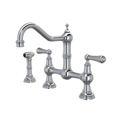 Edwardian Bridge Kitchen Faucet With Side Spray | Wayfair North America