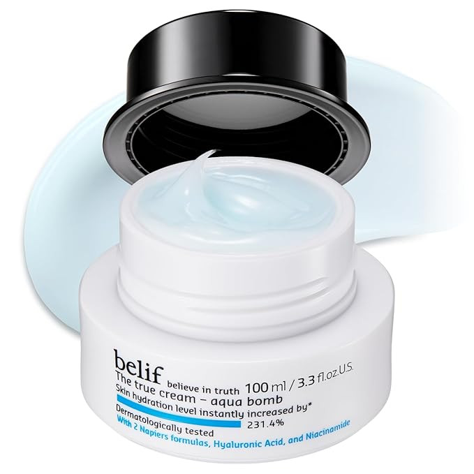 belif Aqua Bomb – Daily Niacinamide Hydrating Moisturizer, Lightweight Plumping Facial Cream wi... | Amazon (US)