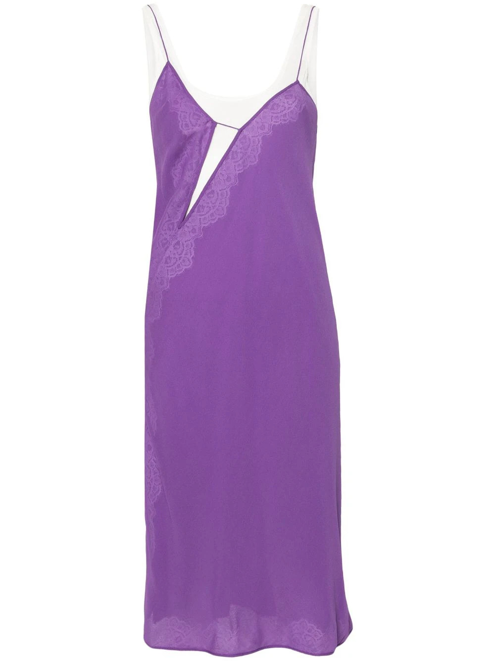 Christopher Esber layered mini slip dress - Purple | Farfetch Global