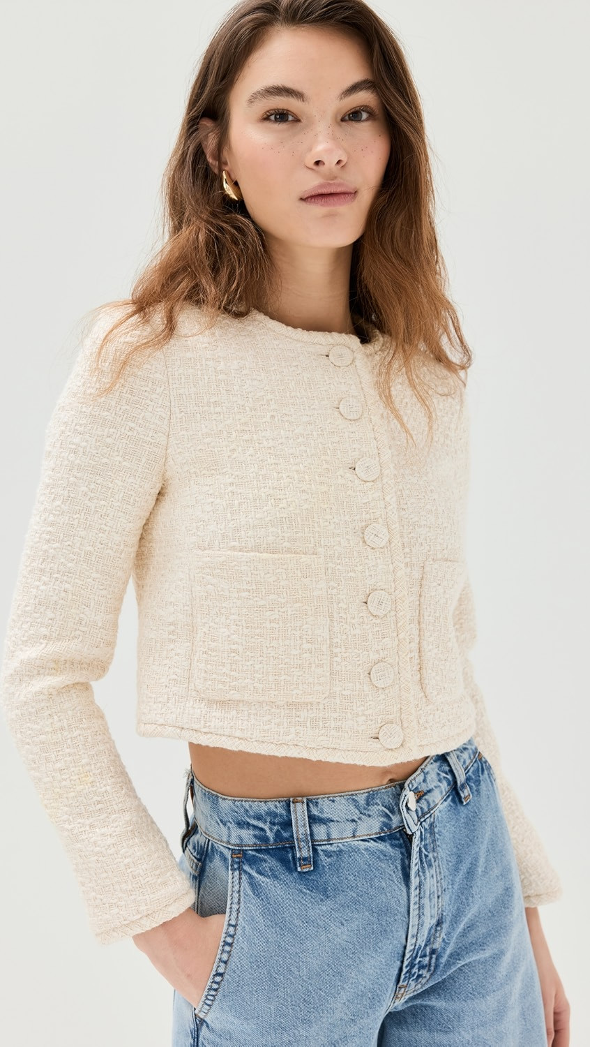 Cropped Tweed Jacket | Shopbop